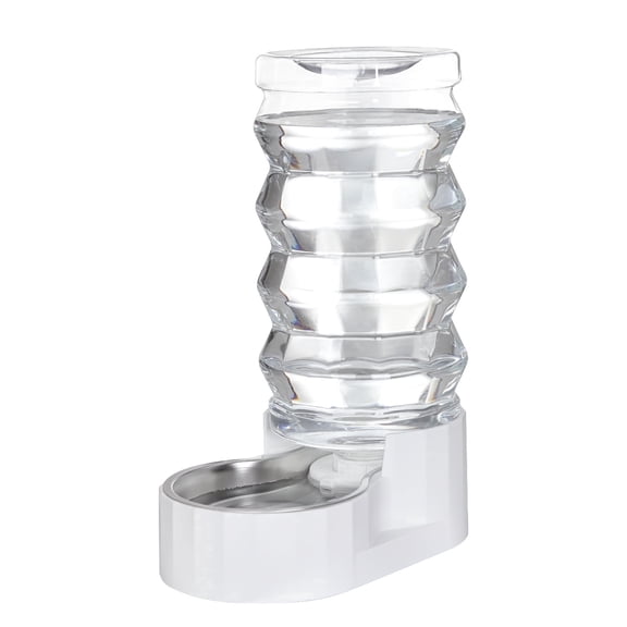 RIZZARI 9L Dog Water Bowl Dispenser: Large Stainless Steel Gravity Feeder - Remove Odor/Soften Water - Prevent Urinary Stones to Extend Lifespan - Leak-Proof - for Dogs and Cats