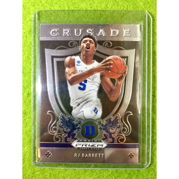 RJ BARRETT PRIZM ROOKIE CARD JERSEY #5 DUKE RC KNICKS 2019 Panini Draft CRUSADE
