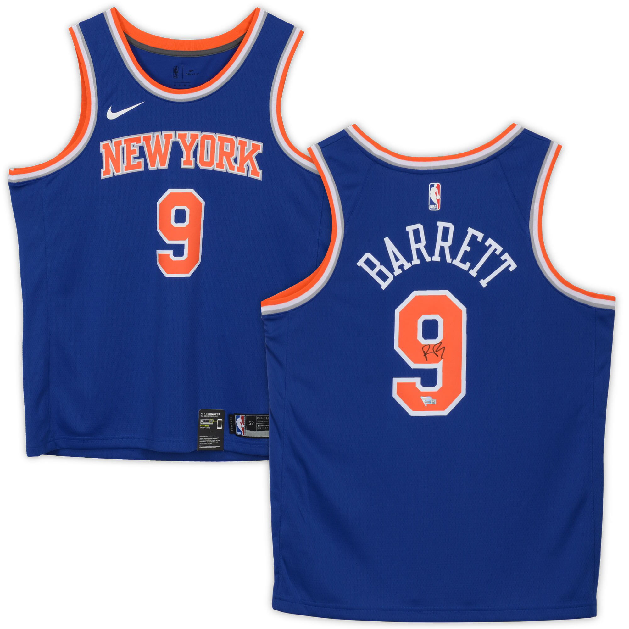 Nike RJ Barrett Youth Jersey - Blue Knicks Swingman Kids Icon Edition Jersey