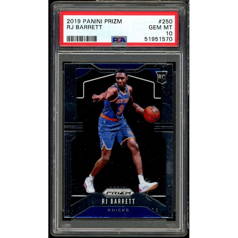 RJ Barrett Rookie Card 2019-20 Panini Prizm #250 PSA 10