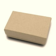 RJ Displays-25 Pack Cotton Filled Brown Kraft Color Cardboard Paper Jewelry Gift Box and Retail Jewelry Packaging Box For Necklace, Pendants, Earring, and Ring-Size 2 1/8 X 1 5/8 X 3/4 Inch #11