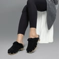 thumbnail image 1 of RJ Fuzzies Sheepskin CNS-107-BLACK-6 Ladies Monica Clog, Black - Size 6, 1 of 6