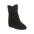 thumbnail image 1 of RJ Fuzzies Sheepskin RJS-122-BLACK-9 Ladies Fringe Boot, Black - Size 9, 1 of 1