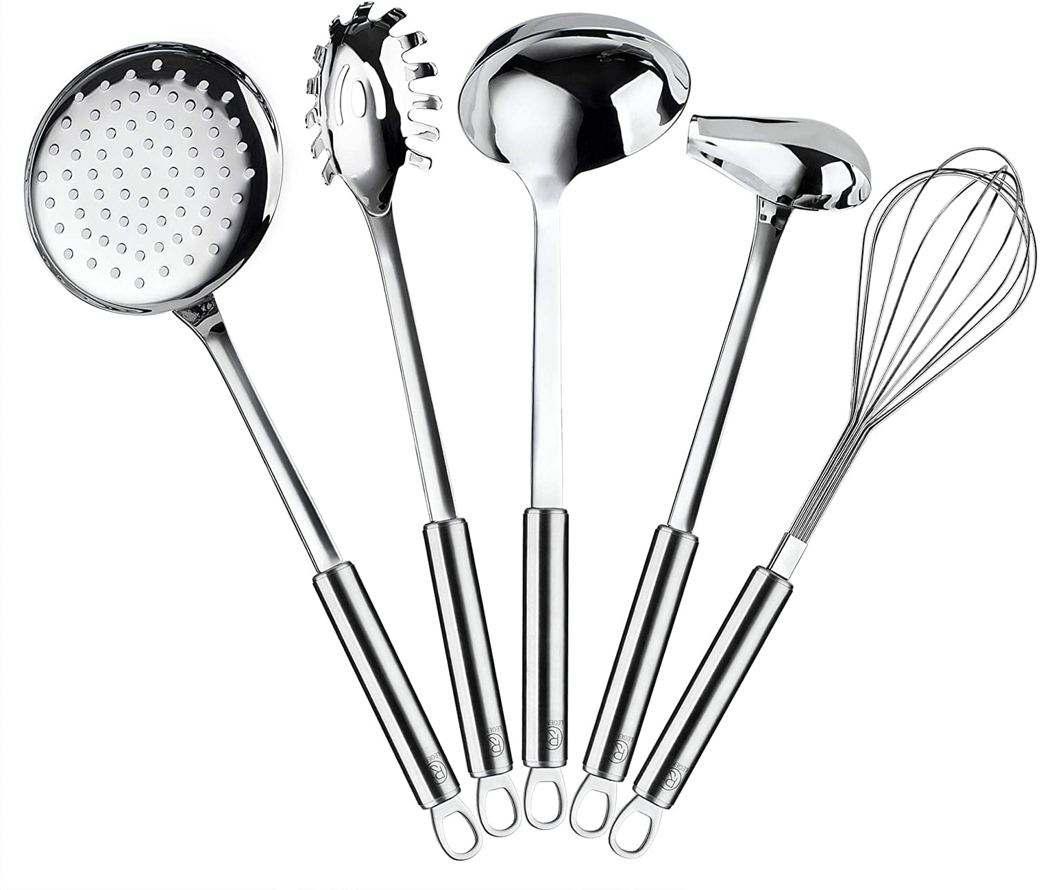 RJ Legend 5-Piece Stainless Steel Cooking Utensil Set