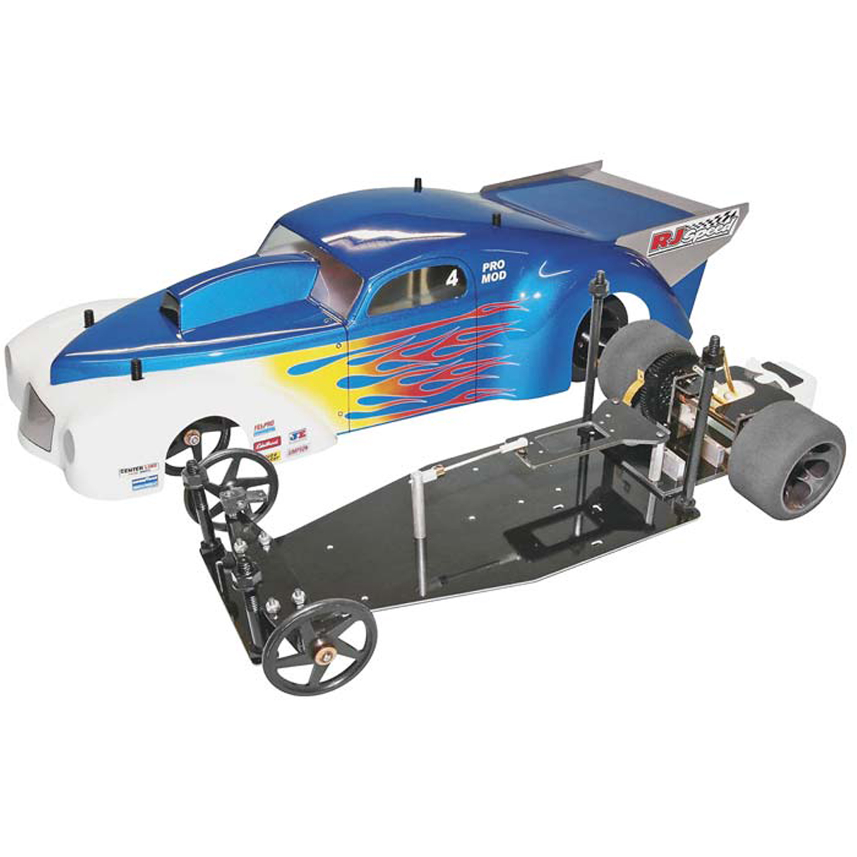 RJ Speed 2104 1/10 Nitro Powered Pro Mod Dragster Kit