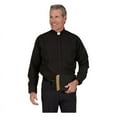 thumbnail image 1 of RJ Toomey 334 100% Cotton Tab Collar Shirt - Long Sleeve-Black- N15.5 S:36/37, 1 of 2