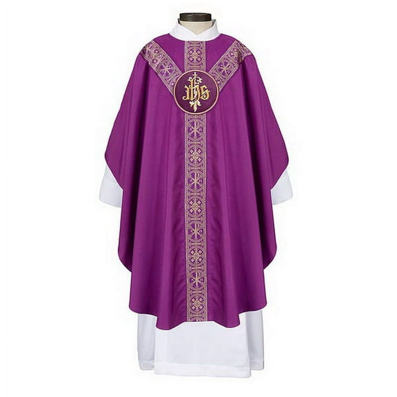 RJ Toomey G4072PRP IHS Semi-Gothic Chasuble
