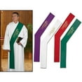 thumbnail image 1 of RJ Toomey NC008 Alpha Omega Deacon Stole-Purple, 1 of 2