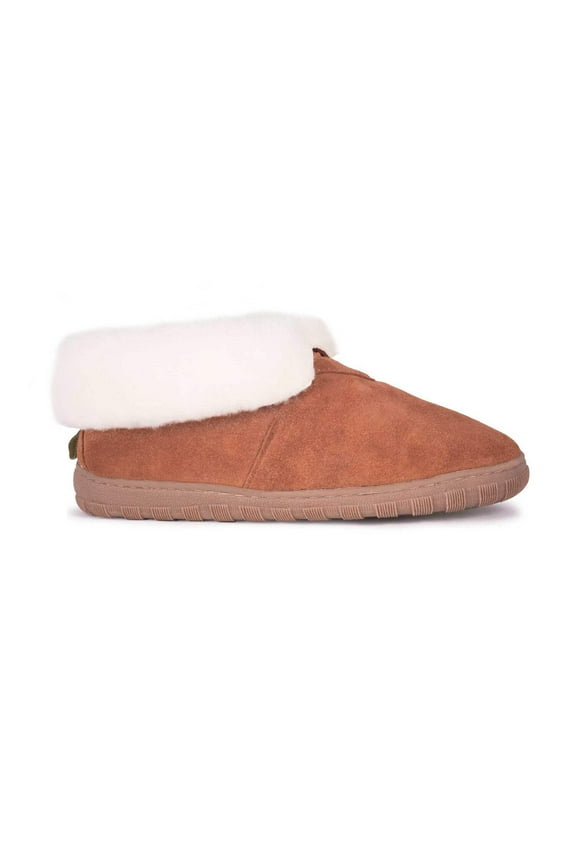 RJ's Fuzzies Womens Leather Booties Slippers
