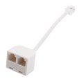 thumbnail image 1 of RJ11 6P4C Male to Female Phone Line Splitter Socket Extension Telephone Adapter, 1 of 6