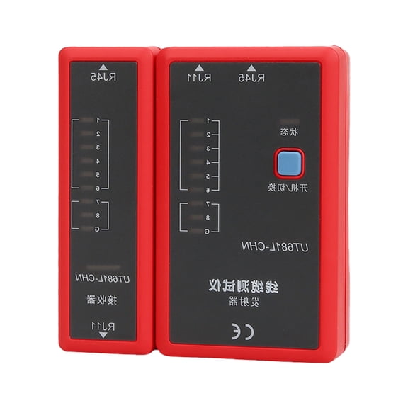 RJ11/Ethernet Cable Tester with LED Diagnostics, Portable Design for Open/Short Circuit Detection