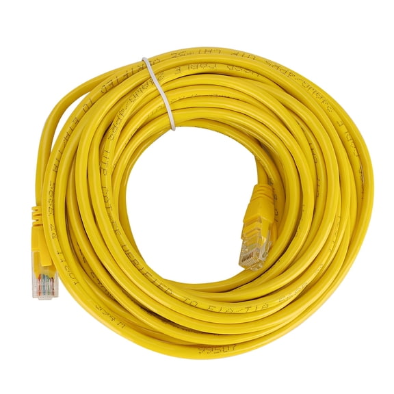 RJ45 1000M CAT5 Gigabit High Speed Ethernet Lan Network Yellow Patch Cable 10 meters
