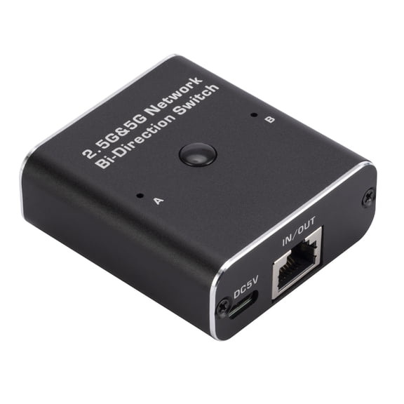 RJ45 1000Mbps Switcher Networking Port Extender Supporting 2 In 1 Out/1 In 2Out/1 In 2Out Easily Expand