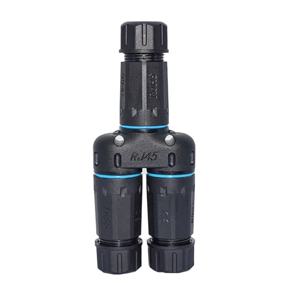 RJ45 8P8C CAT6 Splitter Waterproof Ethernet Coupler Reliabled for Home Office