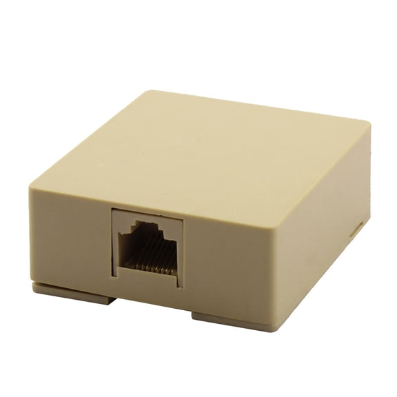 RJ45 8P8C Cat5 Ethernet Network Cable Cord Wall Surface Mount Connector Box