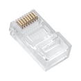 thumbnail image 1 of RJ45 (8P8C) Connectors Telephone Modular Plug for Stranded Flat Wire (100 Pack), 1 of 4