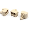 thumbnail image 1 of RJ45 8P8C  1 Male to 2 Female Port Network Connector Splitter Beige 3pcs, 1 of 1