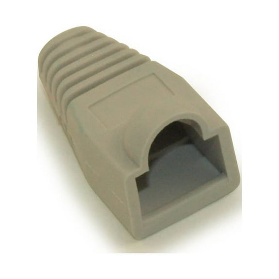 RJ45 Boots for CAT5/5E/6 RJ45, Gray, Pack of 100