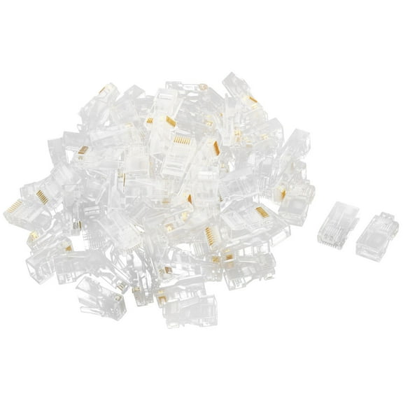 RJ45 CAT5 CAT5E CAT6 8P8C UTP Crystal Cable Head Ethernet Connector 80 Pcs