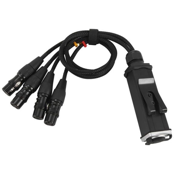 RJ45 CAT5 Shielded Cable to 4 Channel 3-Pin XLR Female Connectors Multi-Network Receiver Cable for Stage Studio