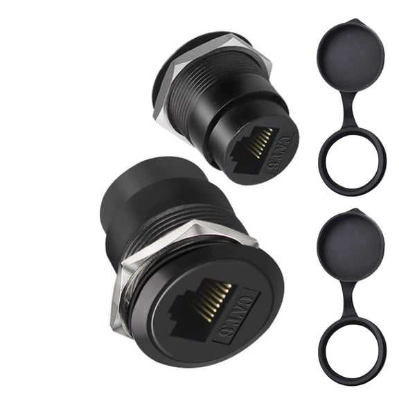 RJ45 CAT6 Gigabit Ethernet Wall Panel Mount Female To Female Connector Adapter For Fast Speed Networking Transmission