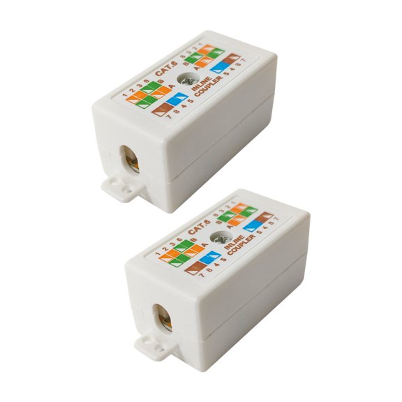 RJ45 Cat6 Junction Box For Cat5 Cat5e Ethernet Cable Connection RJ45 Pass Through Connector