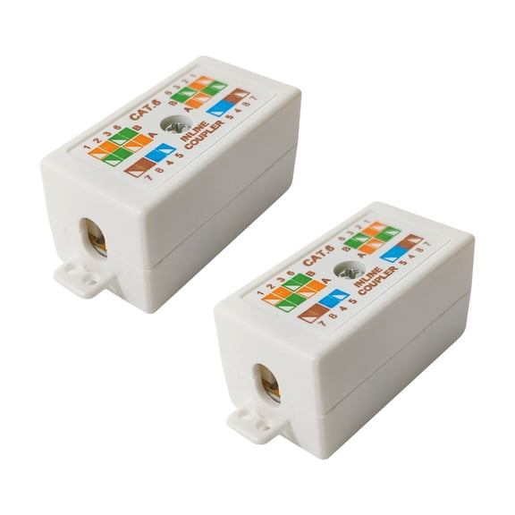 RJ45 Cat6 Junction Box For Cat5 Cat5e Ethernet Cable Connection RJ45 Pass Through Connector