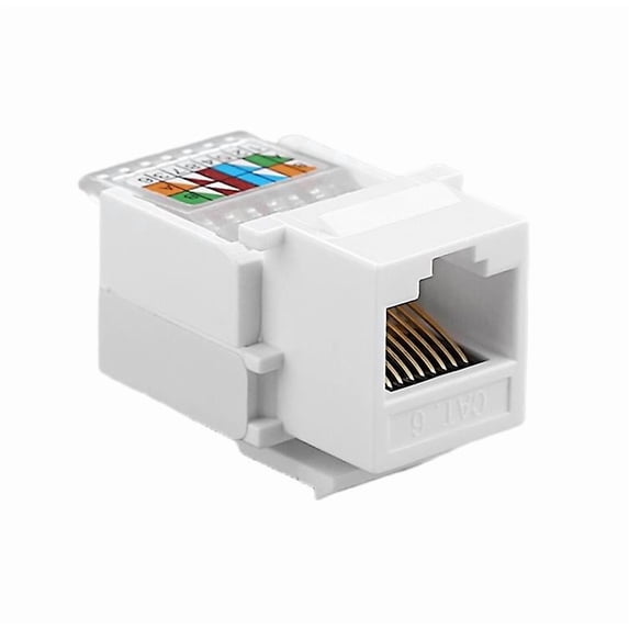 6 Internet Connection Plug RJ45 Cat6 UTP Keystone Female Jack Connector Adapter Internet Network ...