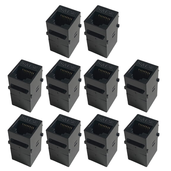 RJ45 Connector CAT6 Straight Through Modules Information Socket CAT5E CAT6 Inline Coupler Cable Adapter Ethernet