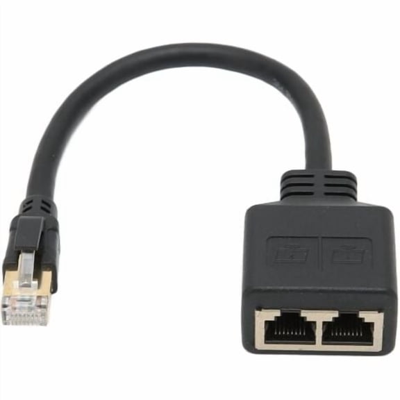 RJ45 Coupler Splitter Adapter RJ45 Network Adapter RJ45 1 to 2 Ports Ethernet Network Cable Splitter Adapter CAT8