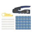RJ45 Crimping Tool Multifunctional Crimper Cutter Stripper for