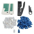 RJ45 Crimping Tool Pass Through Crimper Cat5 Cat5e Cat6