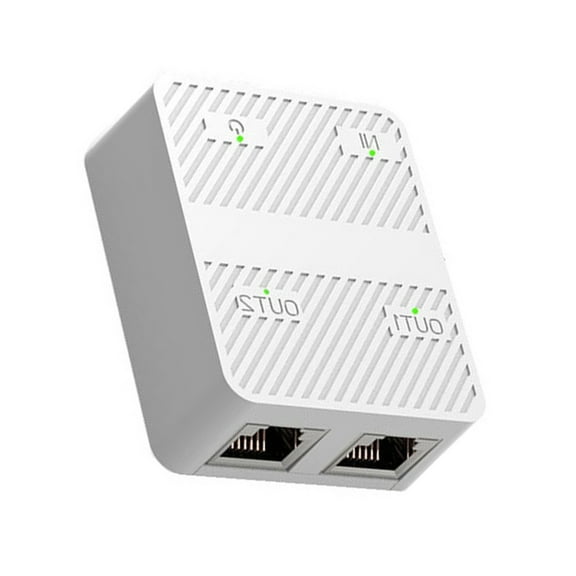 RJ45 Ethernet Cable Splitter Two Devices Access Internet with Charging Cable Extender Networking Cable Splitter