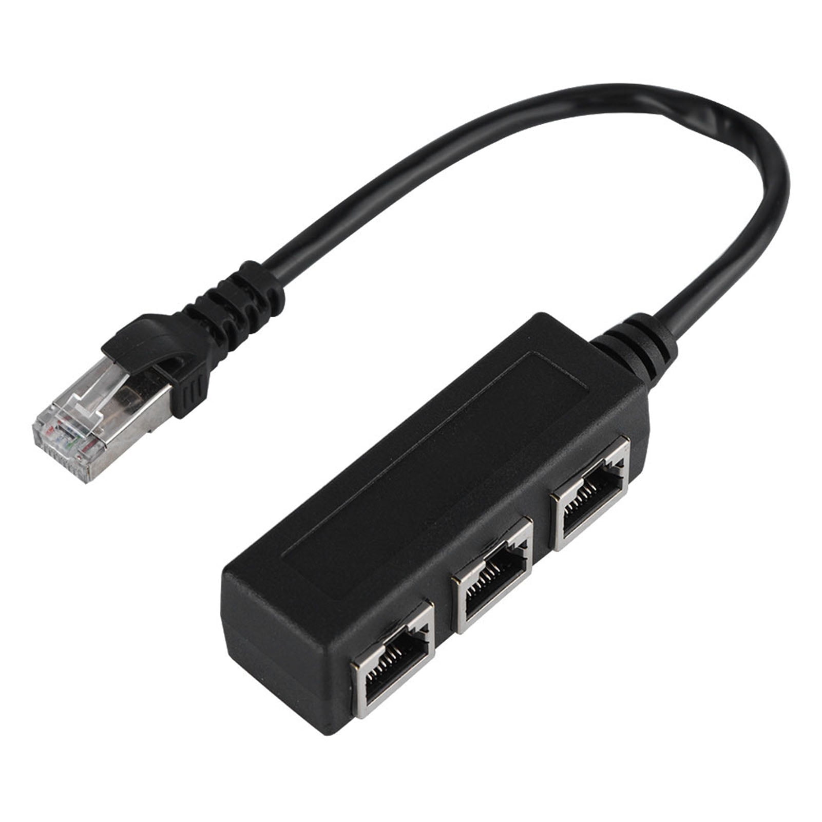 RJ45 Ethernet Splitter Adapter 1 Male to 3 Female LAN Ethernet Socket Connector Cable - Walmart.com