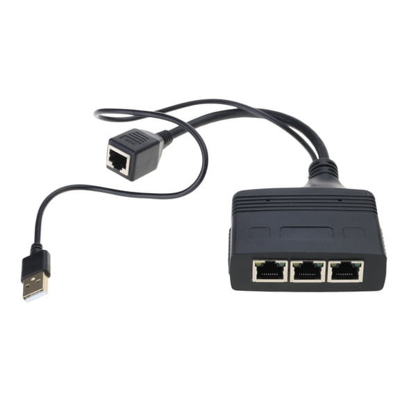 RJ45 Ethernet Splitter Adapter 1 in 2/3/4 Out, Perfect for Expanding Home Networking Impacts Resistance, Good Rigidity,