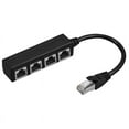 thumbnail image 1 of RJ45 Ethernet Splitter Network Cable Adapter 1 to 4 RJ45 LAN Ethernet Connector Adapter for Network Extension, 1 of 6