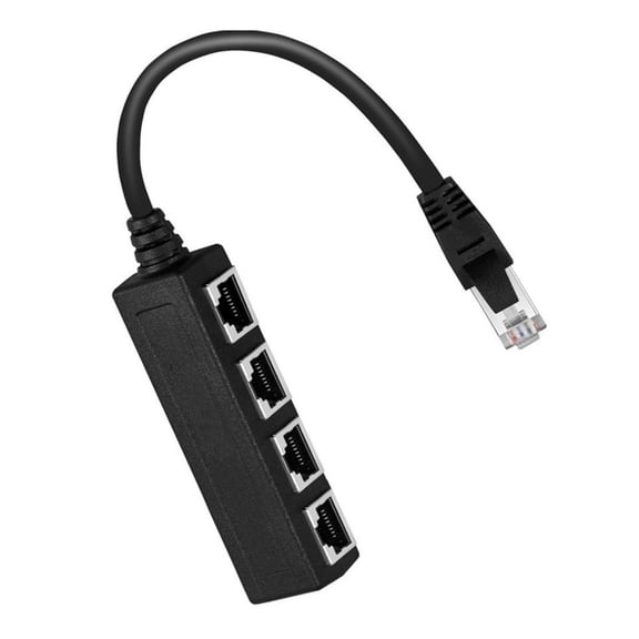 RJ45 Ethernet Splitter Networking Cable Adapter 1 To 4 RJ45 Ethernet Connector Adapter For Networking Extension