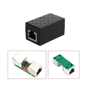 RJ45 Ethernet Surge Protector - LAN Network Arrester, 8-Port, Protects Routers/Notebooks/Switches, High-Quality Shielded Design