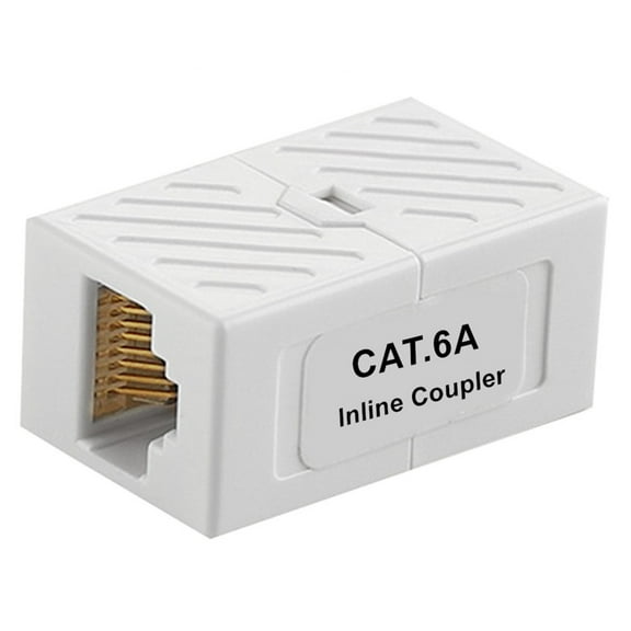 RJ45 Inlined Coupler Cat6 Cat6A High Speed Networking Adapter Suitable for TV Router Computer and More