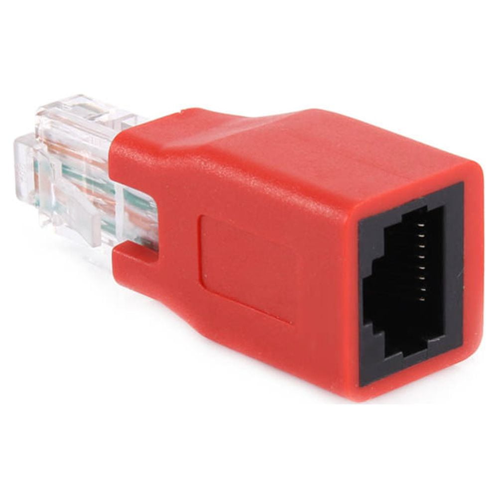 RJ45 M/F Crossover Adapter Male to Female Crossed Ethernet Cable Adaptor  RJ45 M/F Crossover Adapter Ethernet Cable Adaptor Black/Blue/Red Male To  Female Crossed 1 Pc Ethernet Red 
