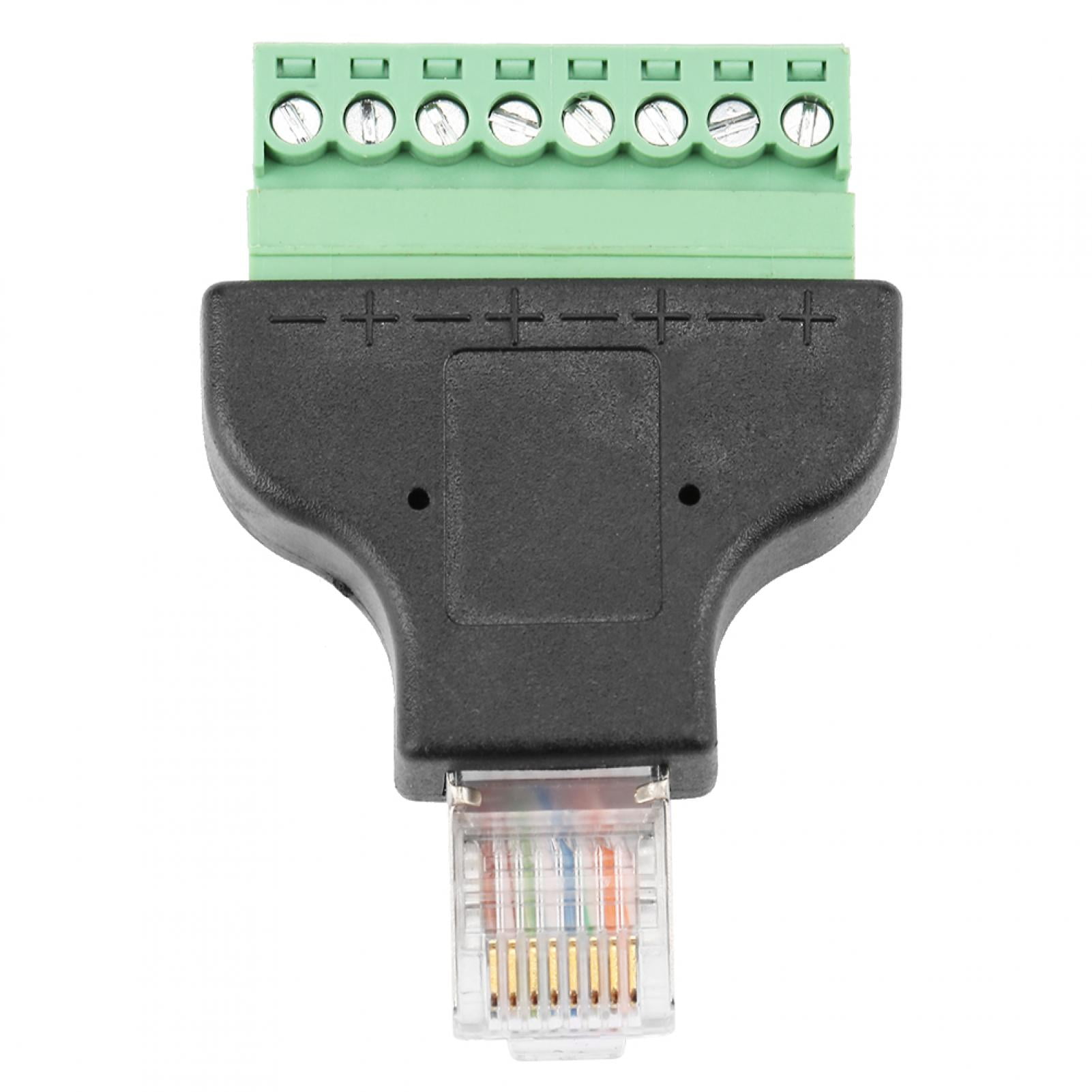 RJ45 Male To 8 Pin Terminal Adapter, Ethernet Cable To Digital