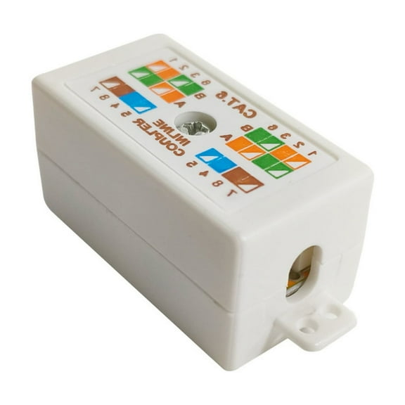 RJ45 Mount Outlet Box Cat6 Ethernet Junction Box Networking Boxes Wall Mount for Cat6 Networking Cable Inline Coupler Joiner