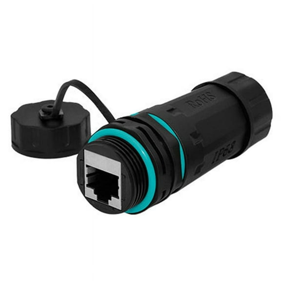 RJ45 Network Straight IP68 Waterproof Cat5/Cat6 Network Cable Connector Outdoor Dustproof Rj45 Wire Joint Plug
