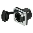 thumbnail image 1 of RJ45 with PCB Board Panel Mount Coupler, Female Ethernet LAN Cable Connector Pass Through Connector Shielded Panel Mount Bulkhead Extension Adapter with Dust Cover, Silver, 1 of 7