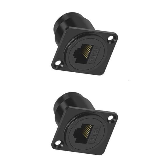 RJ45 Panel Mount Connector RJ45 Cat6 Female to Female Through Ethernet