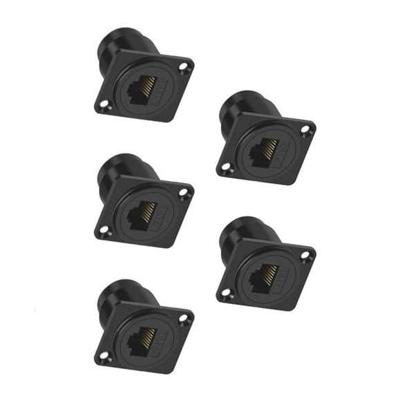 RJ45 Panel Mount Connector RJ45 Cat6 Female to Female Through Ethernet