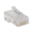 thumbnail image 1 of RJ45 Plugs for Flat Solid / Stranded Conductor Cable, 100-Pack, 1 of 2