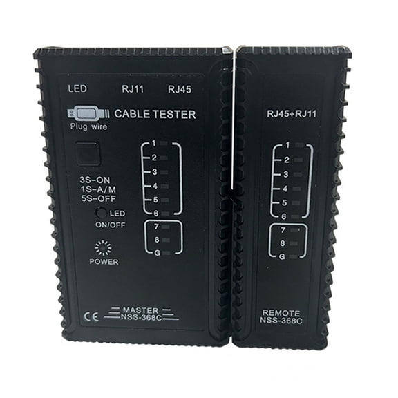 RJ45 RJ11 Cable Lan Tester Internet Phone Cable Tester Network Tool Telephone Line Test Internet Cafe Network Tester B