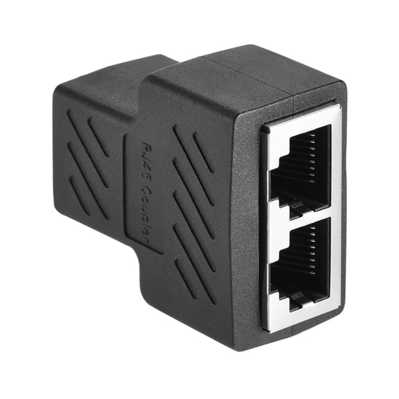 RJ45 Splitter Adapter 1 Female to 2 Female LAN Network 8P8C for CAT5 CAT6