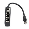 RJ45 Splitter Adapter 1 To 4 Port Smooth Transmission Excellent rj45-splitter-adapter-1-to-4-port-smooth-transmission-excellent